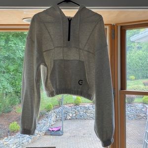 Cyclebar Scrunched Cropped Hoodie